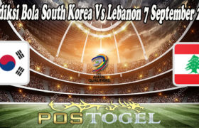 Prediksi Bola South Korea Vs Lebanon 7 September 2021